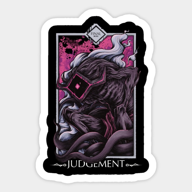 Judgement - Final boss Sticker by witart.id